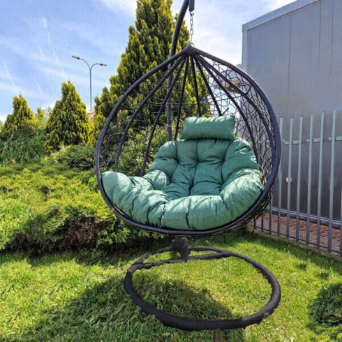 Ljuljaška jaje crno/zeleno F031Z